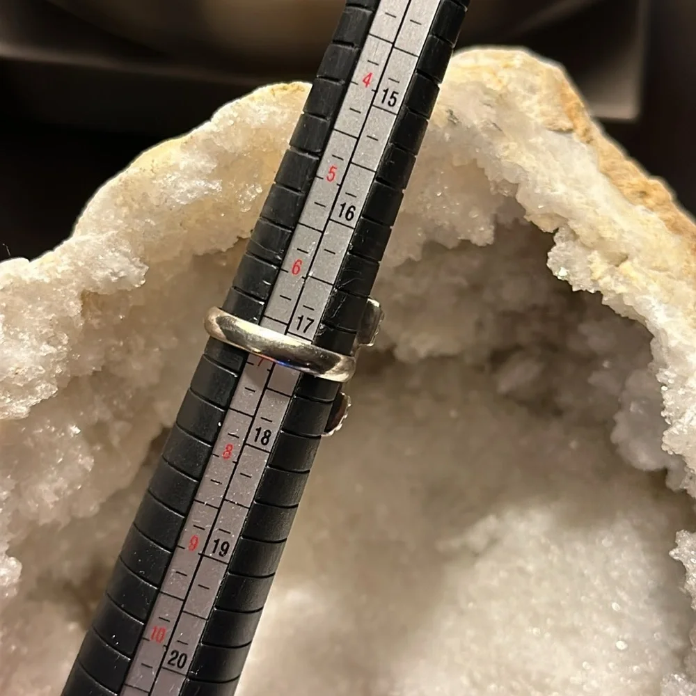 Silver malachite ring - Picture 8 of 8